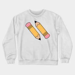 Pencil Stickers Crewneck Sweatshirt